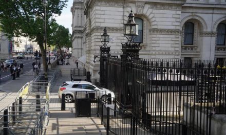 Downing Street video: Whitehall car crash in London