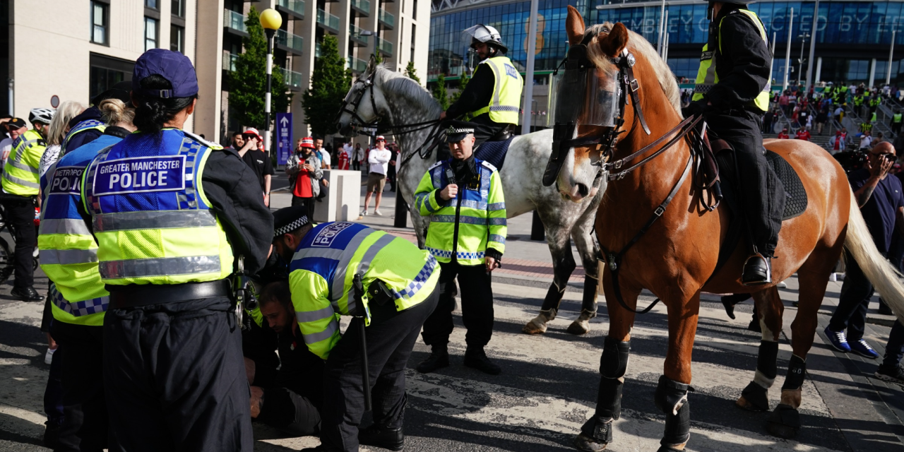 Man wearing shirt referring to Hillsborough at FA Cup Final charged