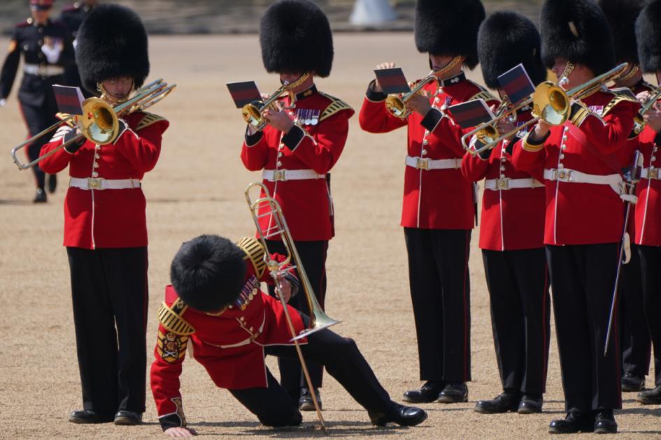 Troops faint amidst heat at Horse Guards Parade in London