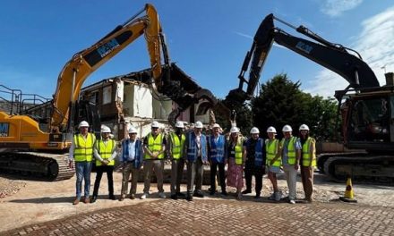 Demolition of Abercrombie House hostel in Harold Hill begins