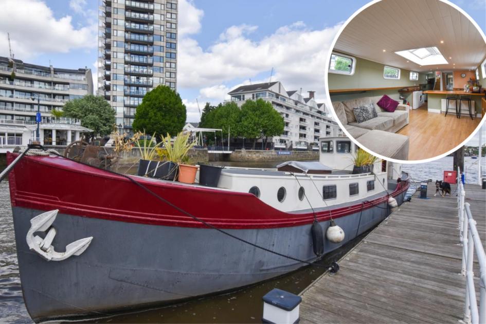 Zoopla is selling a boat on the River Thames for £220K