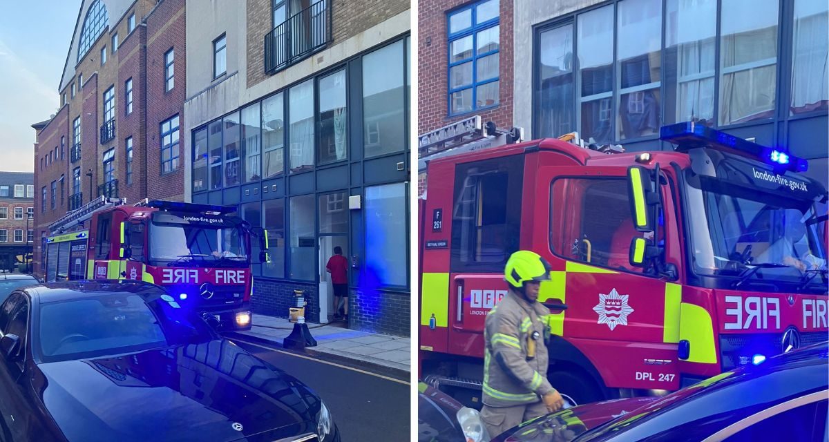 Shoreditch flat fire sees woman treated for smoke inhalation