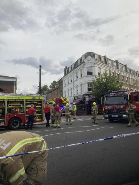 Bethnal Green Road fire at restaurant with flats above