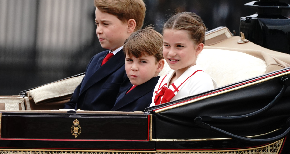 Trooping the Colour: Prince Louis salutes and waves to crowds