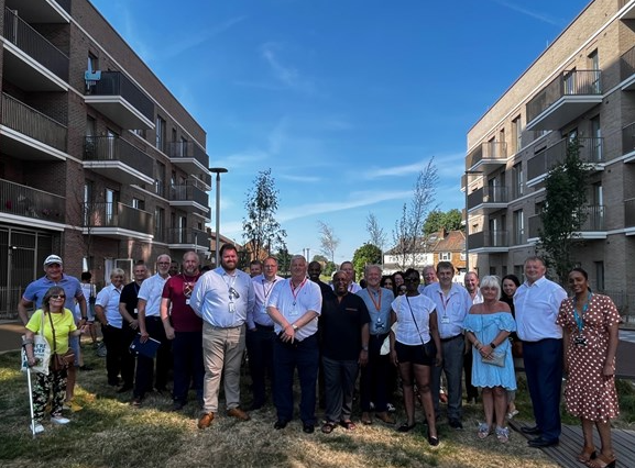 Residents celebrate move into New Green homes in Rainham