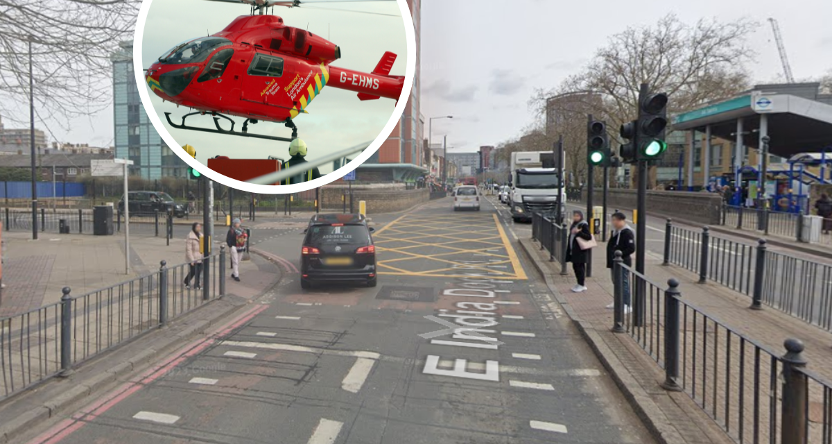 Man injured after e-scooter and car crash in Poplar