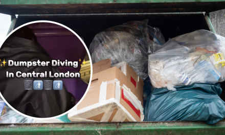 Londoner dumpster dives in bid to find designer goods