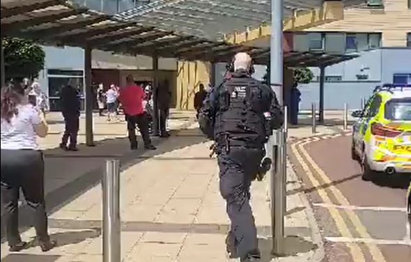 Armed police arrest man at Central Middlesex Hospital