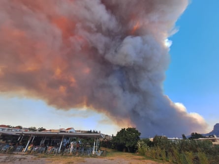 ‘A near-death experience’: UK tourists describe escape from Rhodes wildfires | Greece