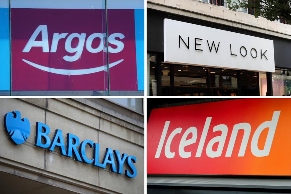 Argos and New Look among high street stores closing in July