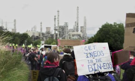 Five arrested after climate protest at Ineos oil refinery in Scotland | Climate crisis