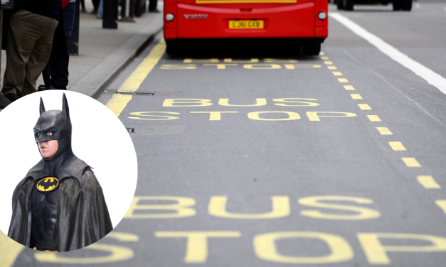 Romford ‘Batman’ spotted stopping traffic in town centre