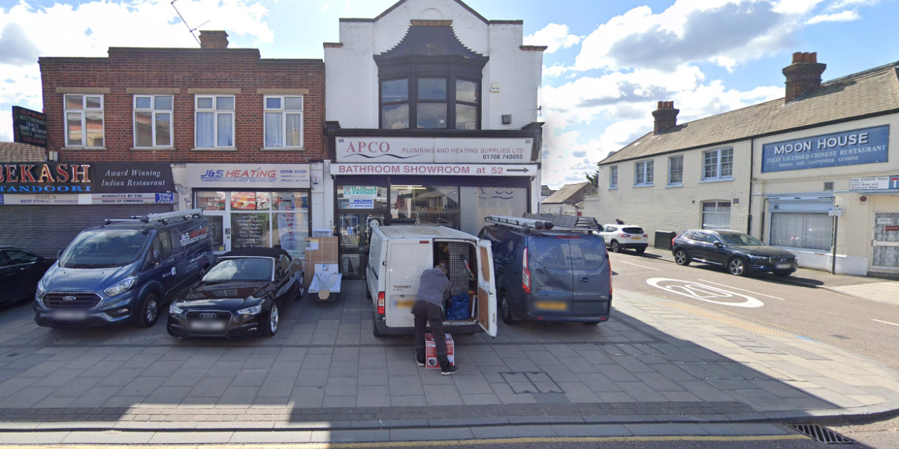 Plan for commercial unit and homes in Victoria Road, Romford