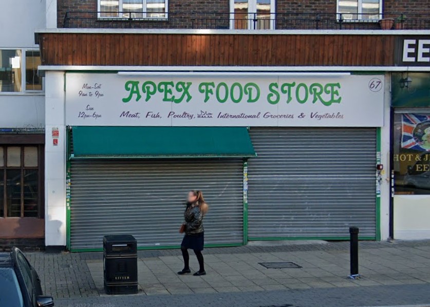 Apex Food Store in Romford given ‘zero’ food hygiene rating