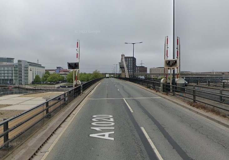 Pedestrian hit by a car on Connaught Bridge in Newham