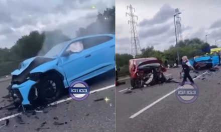 Six injured after Lamborghini and Royal Mail van crash in Beckton