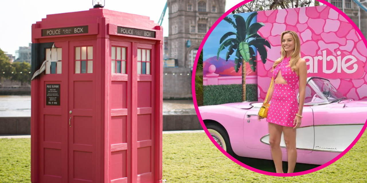 Barbie takes over London as pink Doctor Who Tardis appears