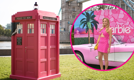 Barbie takes over London as pink Doctor Who Tardis appears