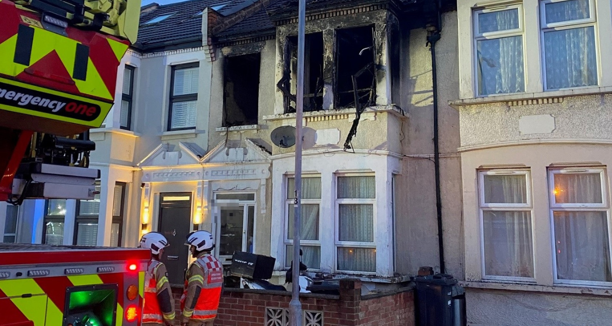 Four hurt and Ilford house partly destroyed after e-bike fire