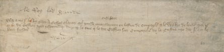 Geoffrey Chaucer note asking for time off work identified as his handwriting | Geoffrey Chaucer