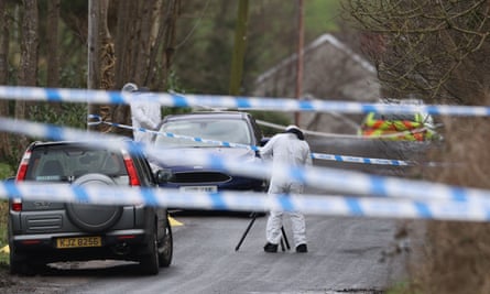 Three charged with terrorism offences in relation with NI police officer’s shooting | UK news