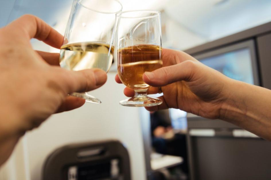 What are the dangers of driving after drinking on a plane?