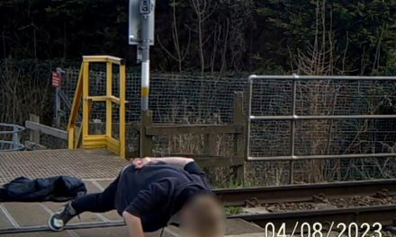 Railway crossing warning as shocking CCTV footage released