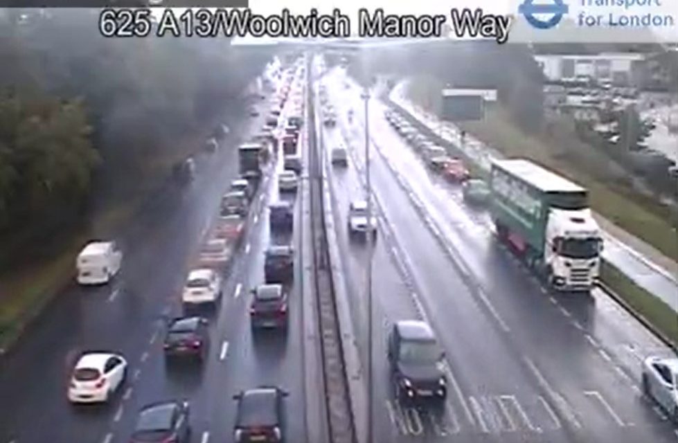 Recap: Congestion on A13 in Newham Way following a crash