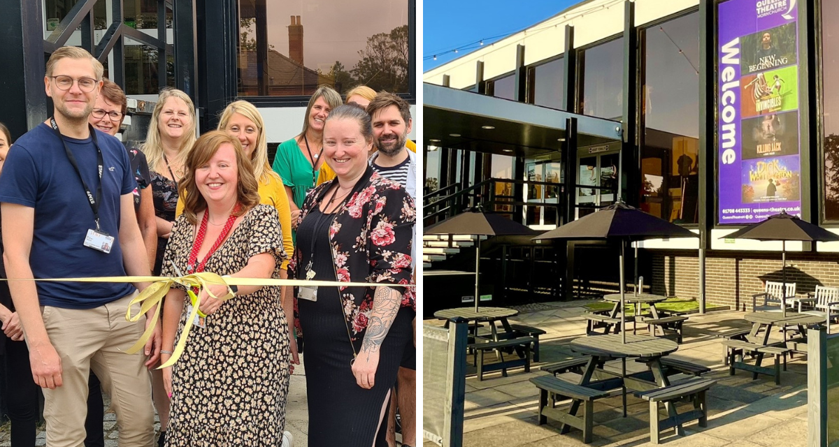 Queen's Theatre Hornchurch opens cafe outdoor seating area