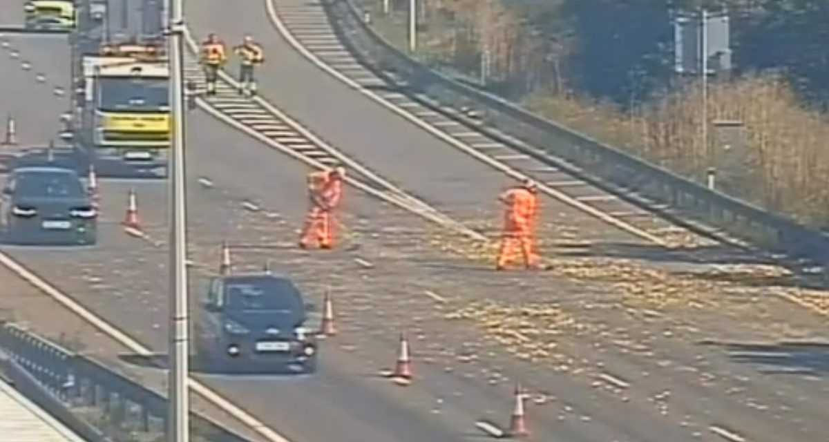 Dartford Crossing M25 traffic due to watermelon spillage