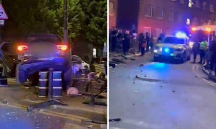 Mercedes hits pedestrians after police chase in Whitechapel