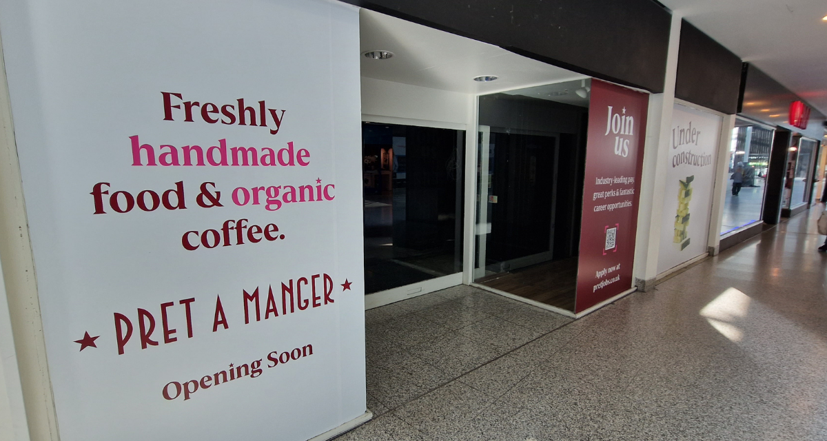 Romford Pret A Manger to open in The Liberty shopping centre