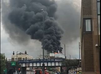 Bow fire: Huge blaze rages at east London building