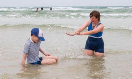 ‘It’s more February than August’: holidaymakers sit out storm in Cornwall | Cornwall