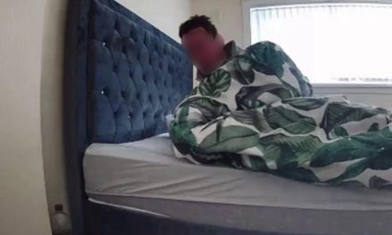 Intruder appears to break in and sleeps in woman’s bed: Watch