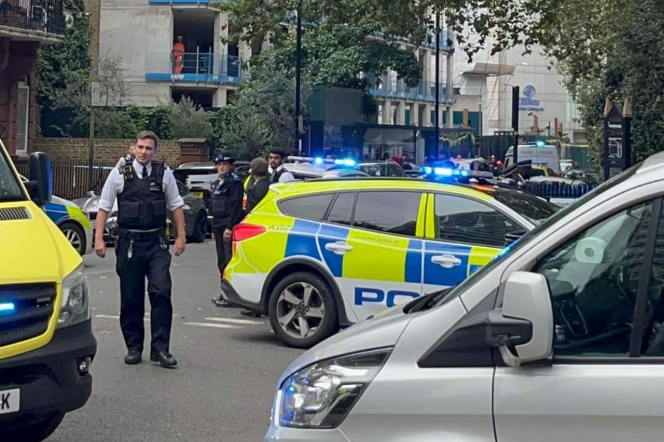 Paddington Green London stabbing: Pictures from scene