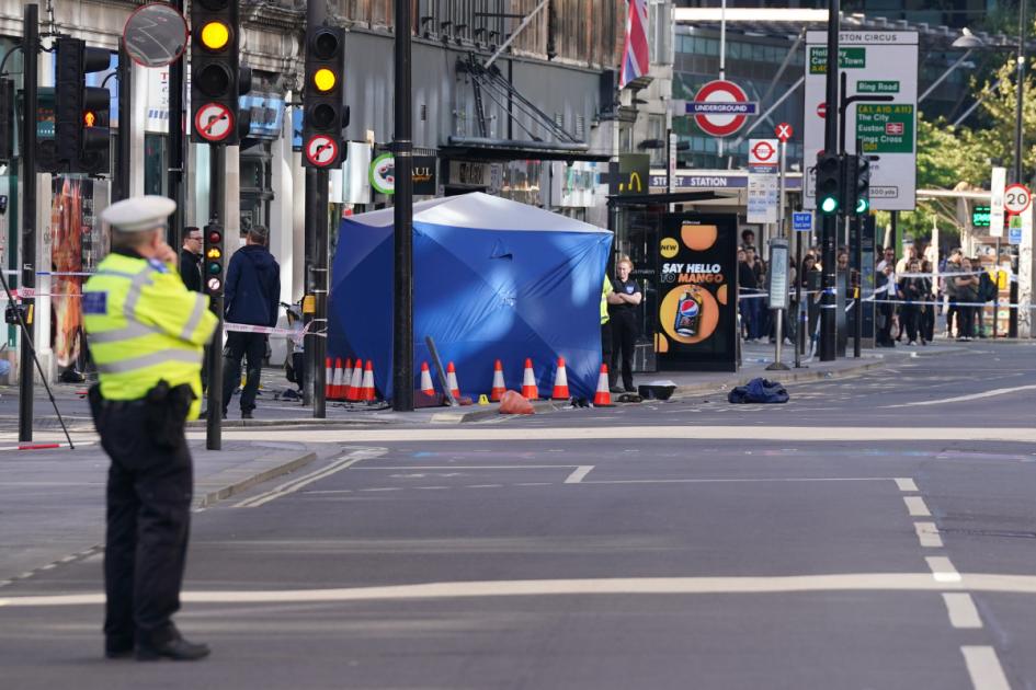 Tottenham Court Road London fatal crash: Pictures from scene