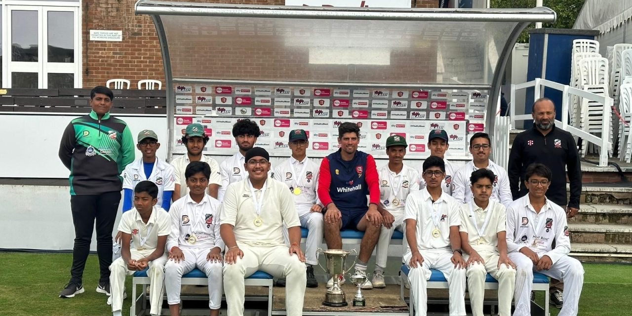 Ilford youngsters celebrate Sir Alastair Cook Cup success