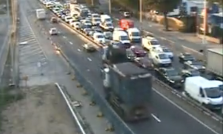 Traffic after crash on Blackwall Tunnel southbound: RECAP