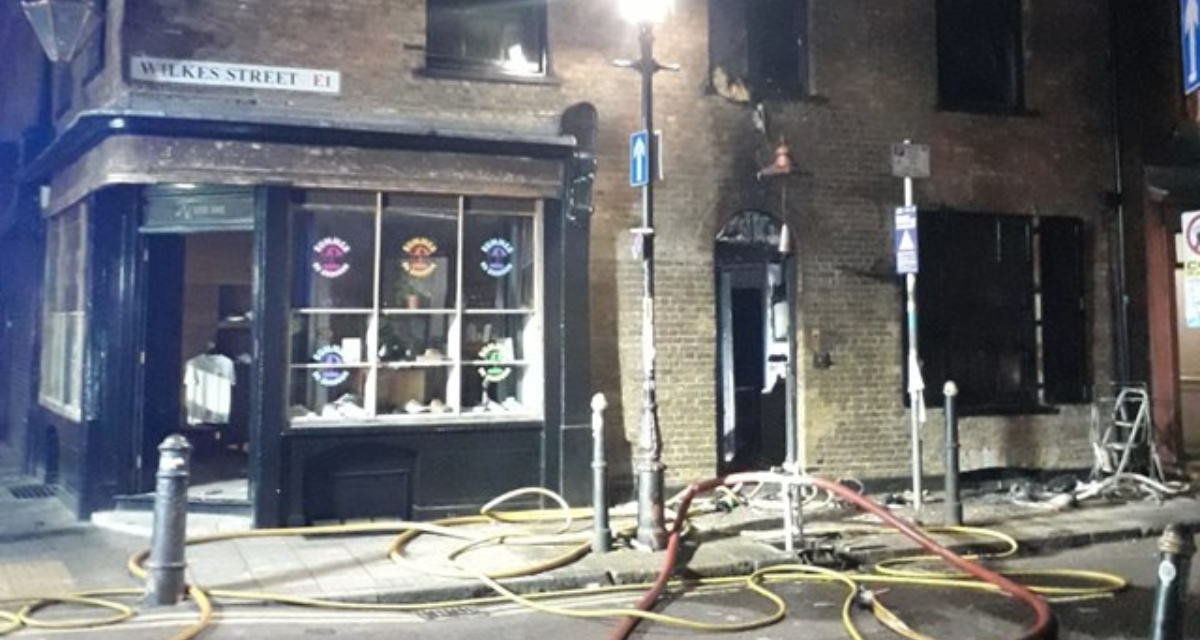 Spitalfields flat which damaged shop under investigation
