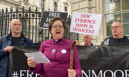 Protest outside Downing Street over Jason Moore murder conviction