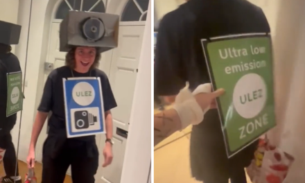 Viral TikTok shows man dressed as ULEZ camera for Halloween