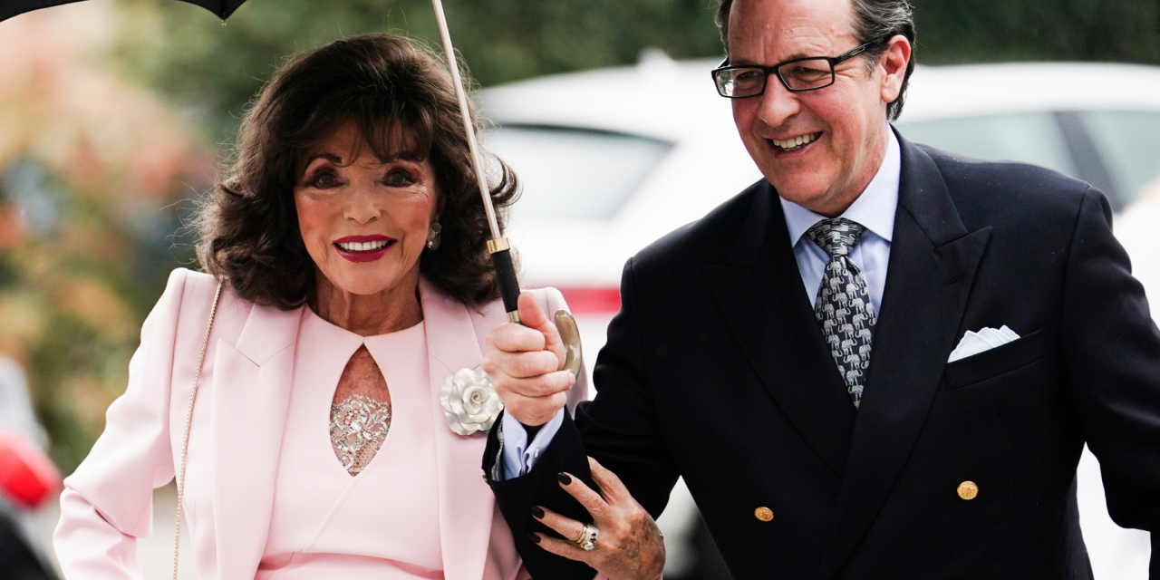 Who is Dame Joan Collins fifth husband Percy Gibson?