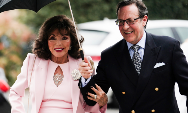 Who is Dame Joan Collins fifth husband Percy Gibson?