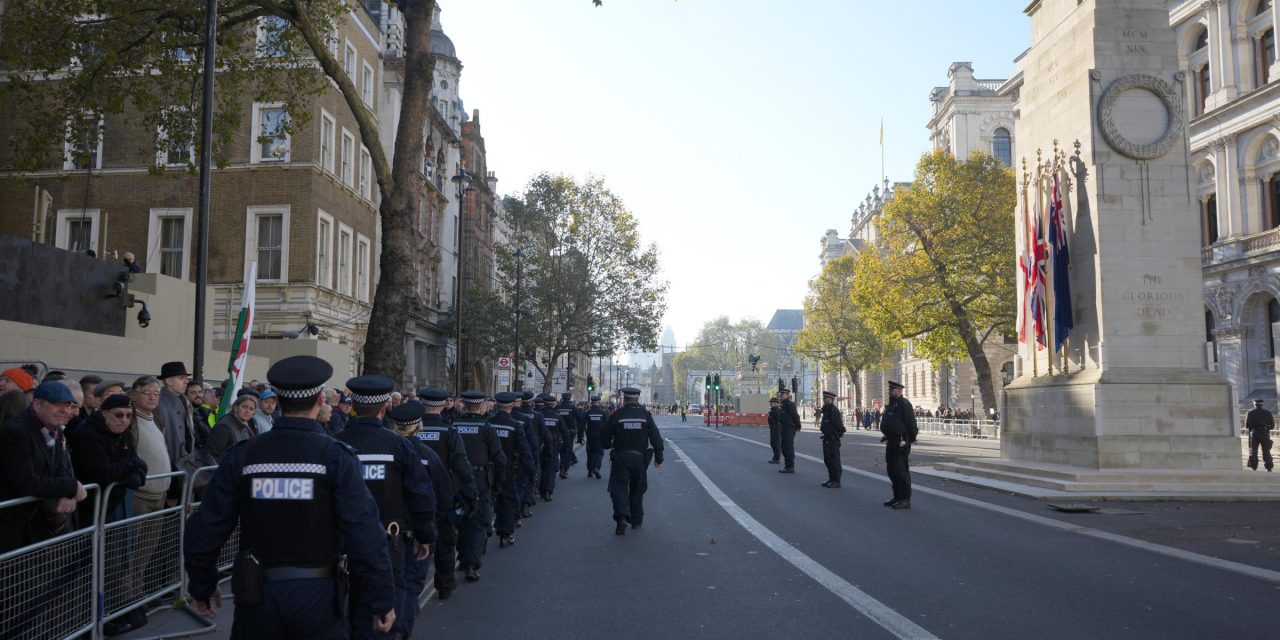 Fighting reported as people try to reach the Cenotaph