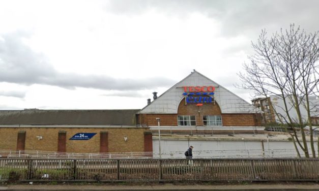 Car crashed into Tesco Extra store in Goodmayes, Ilford