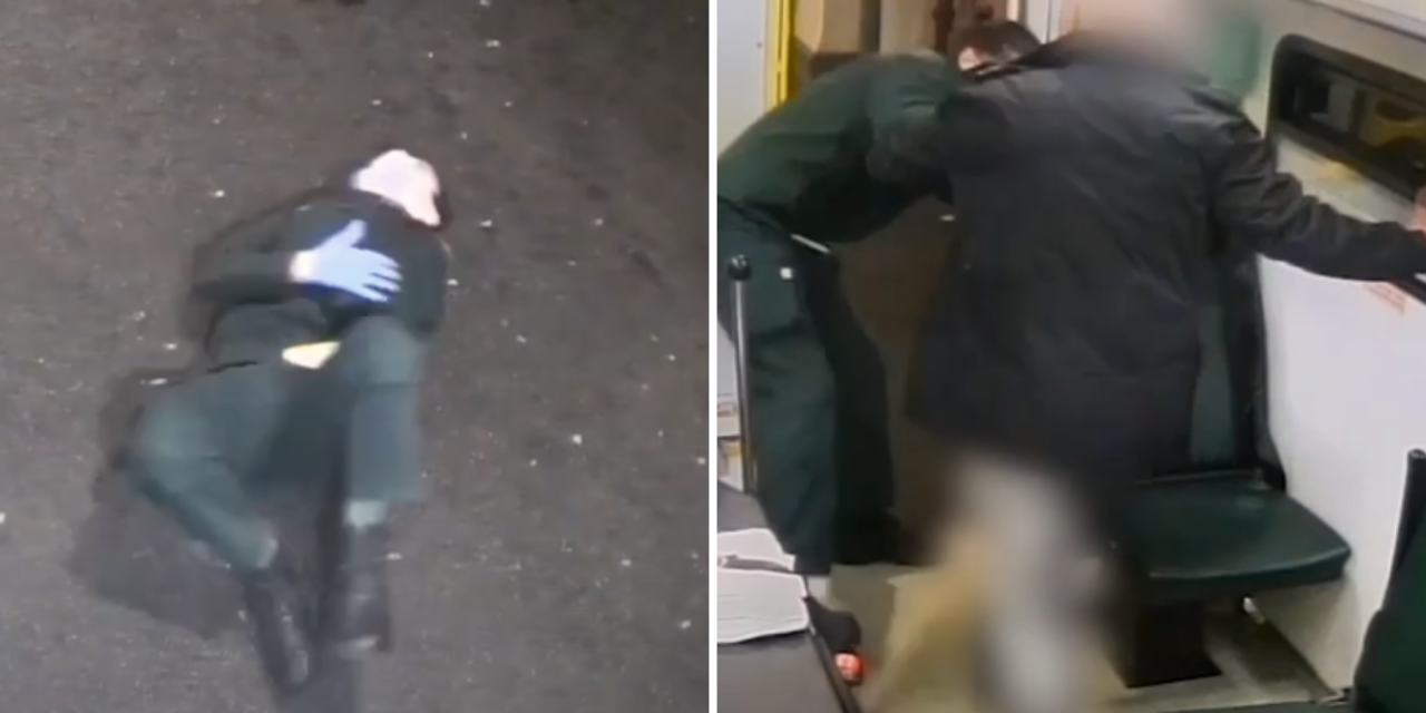 London paramedic pushed out of ambulance in shocking video